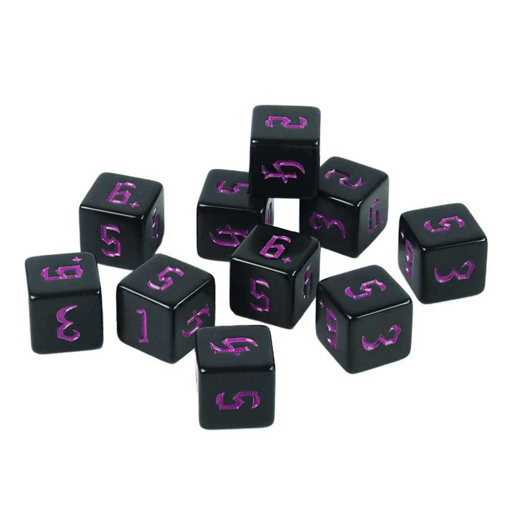 Dés à 6 faces Unis (Lot de 10)