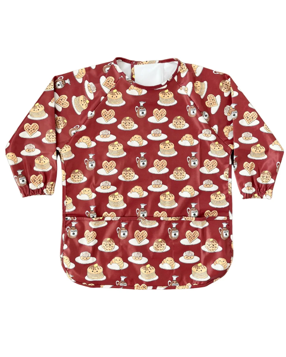 TABLIER d’art et de cuisine imperméable pour enfant (4 à 7 ans) : Sirop d’érable exquis et crêpes savoureuses – Image 5