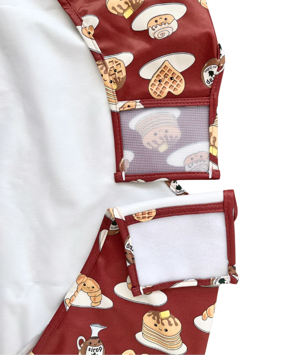 TABLIER d’art et de cuisine imperméable pour enfant (4 à 7 ans) : Sirop d’érable exquis et crêpes savoureuses – Image 4