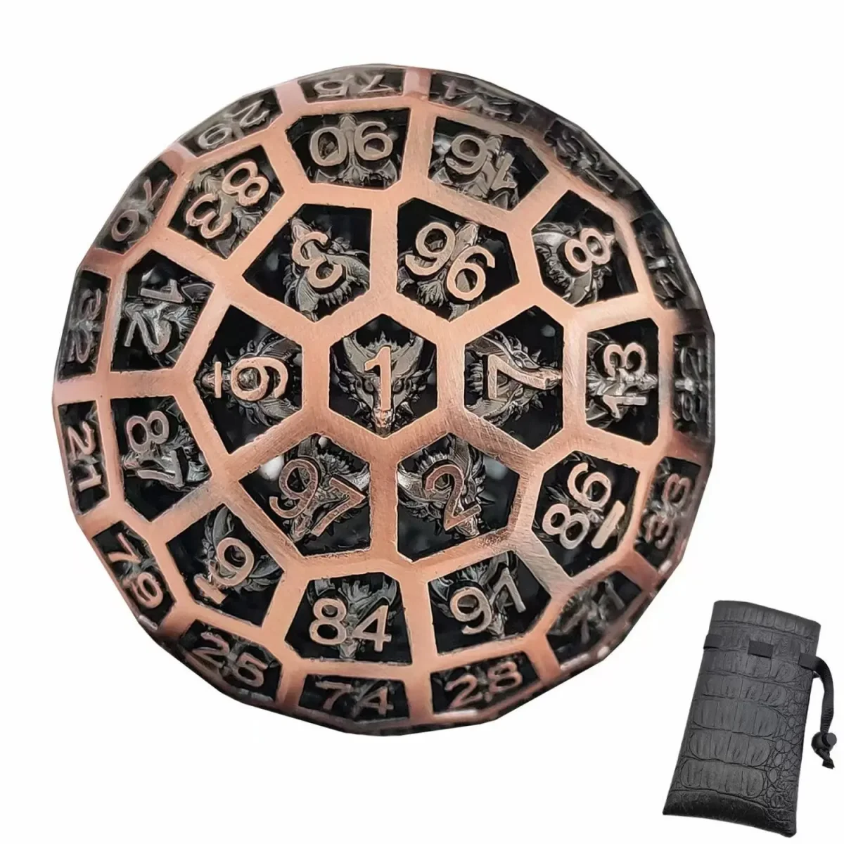 D100 en Métal Creux Dragon – Image 3