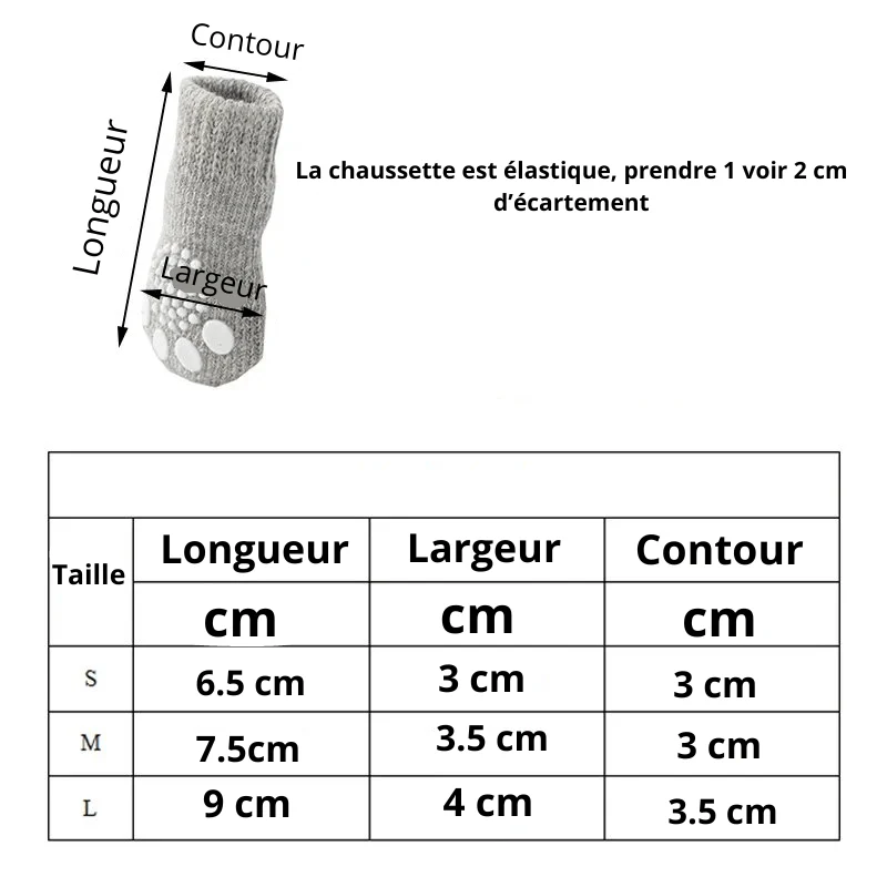Chaussette bleue avec os pour chien – Image 2