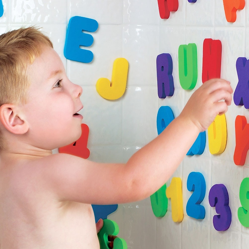 Lettres et chiffres pour le bain