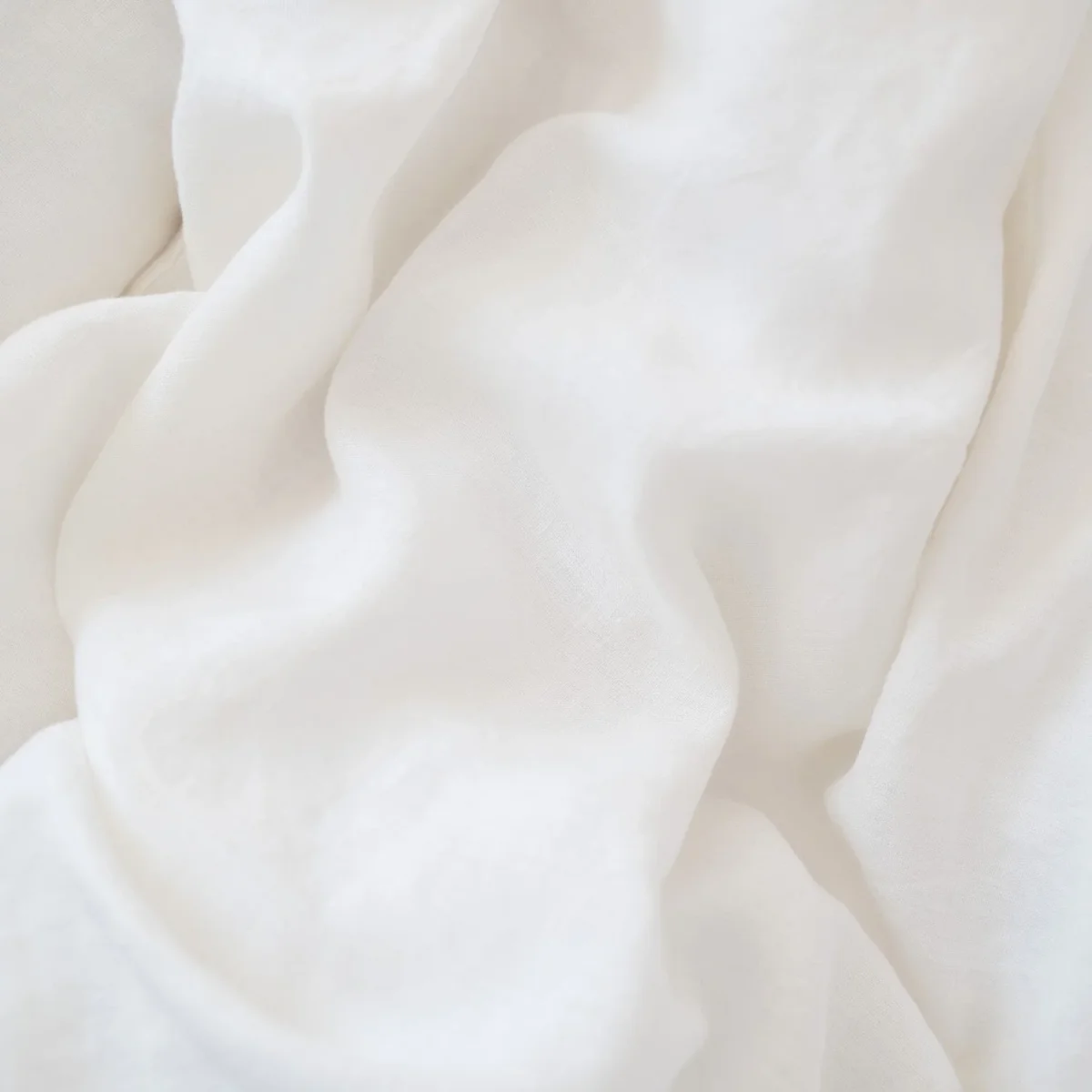 Parure de lit enfant en lin lavé – Blanc – Image 2