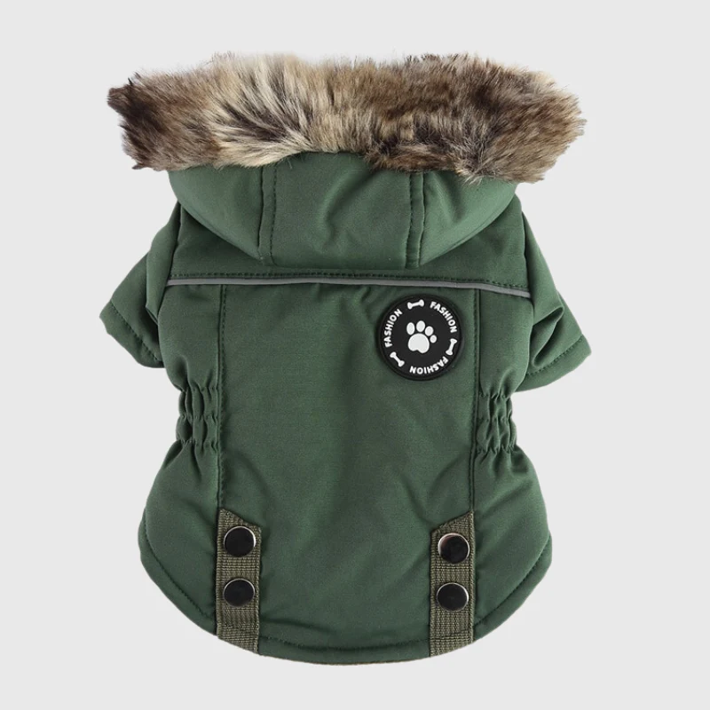 Manteau avec capuche pour chien avec harnais intégré – Image 6