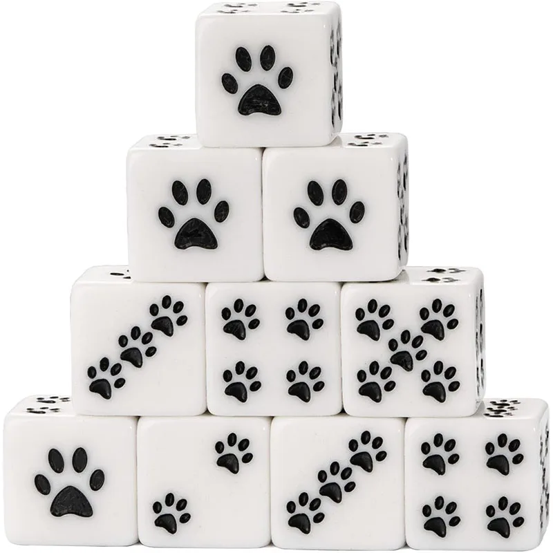 D6 pattes de chat (x10)