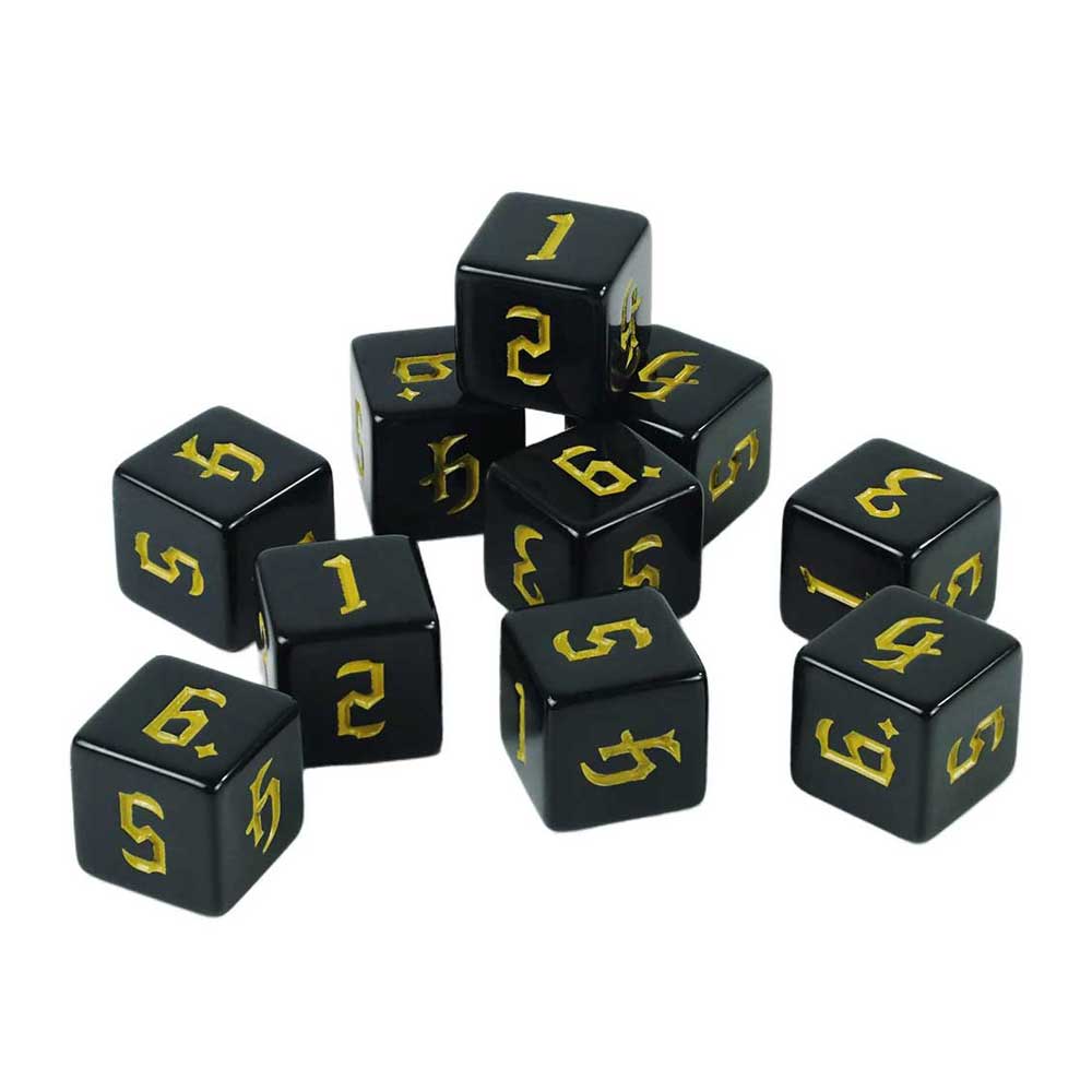 Dés à 6 faces Unis (Lot de 10) – Image 2
