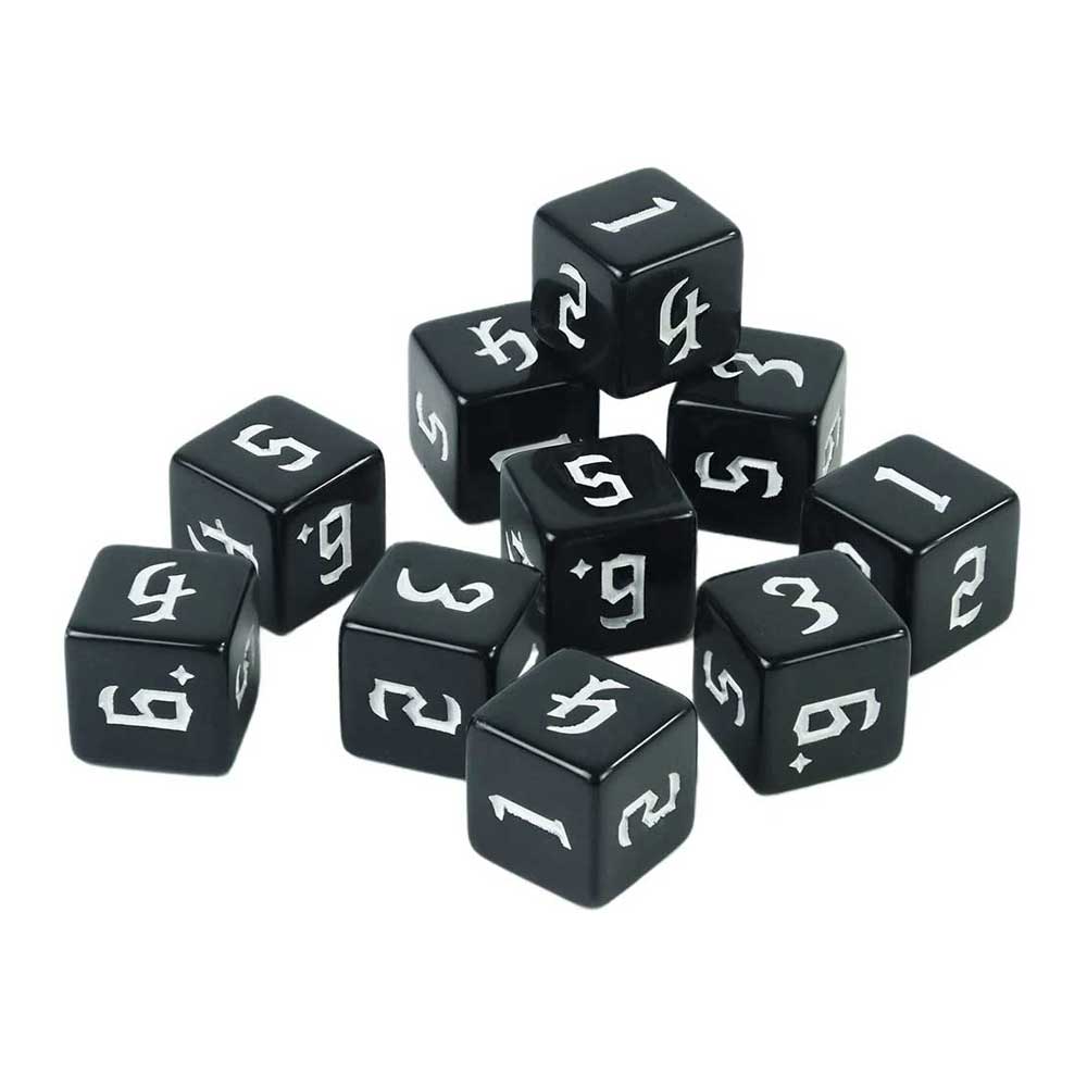 Dés à 6 faces Unis (Lot de 10) – Image 4