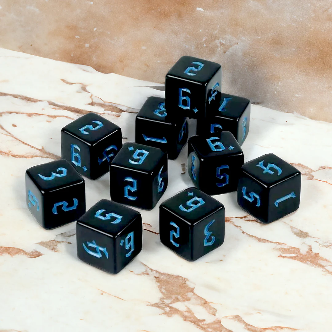 Dés à 6 faces Unis (Lot de 10) – Image 5
