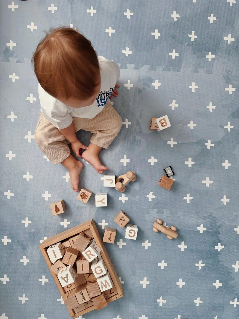 Tapis de jeu puzzle en mousse – Cross Azure – Image 5