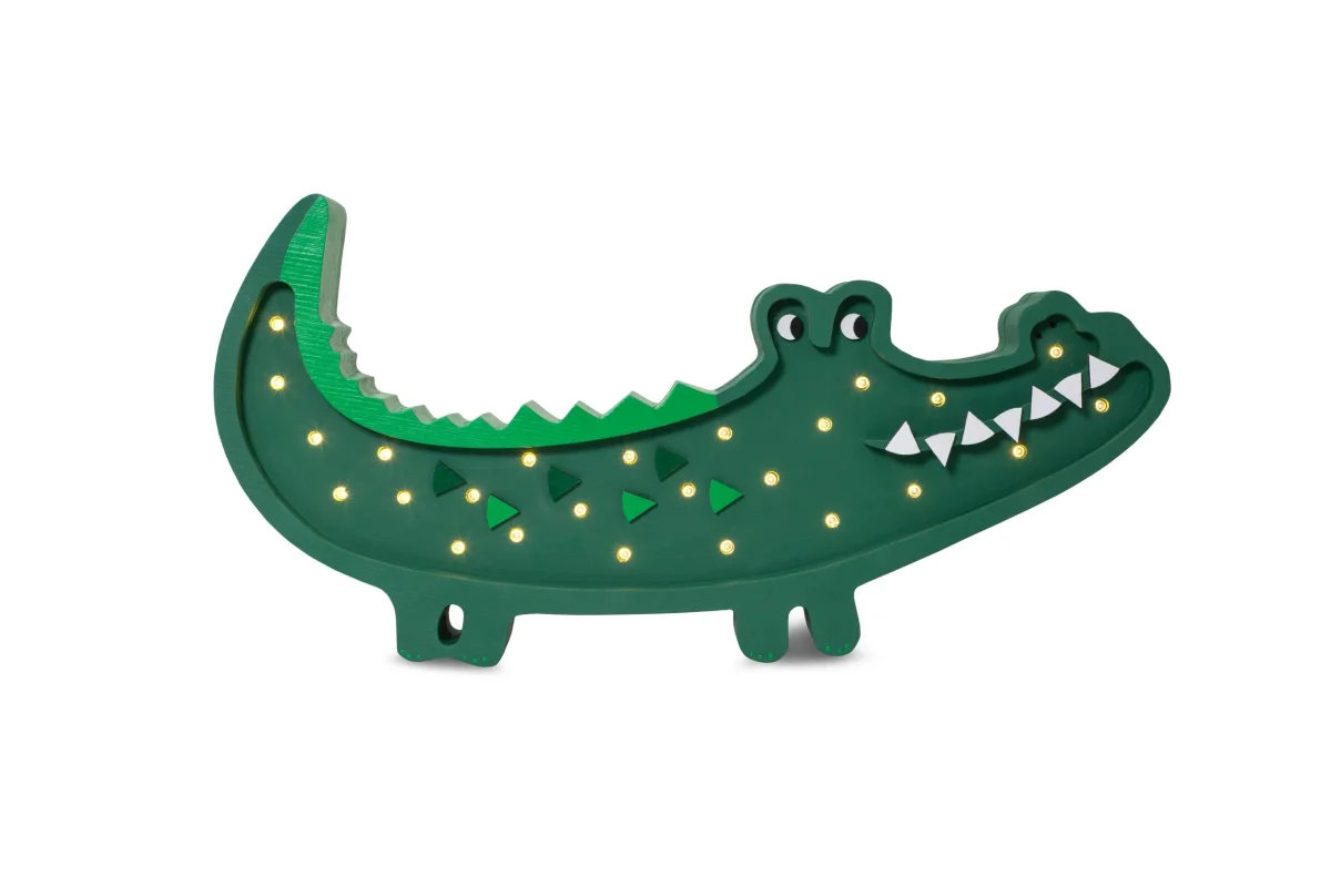 Lampe veilleuse en bois – Crocodile – Image 5