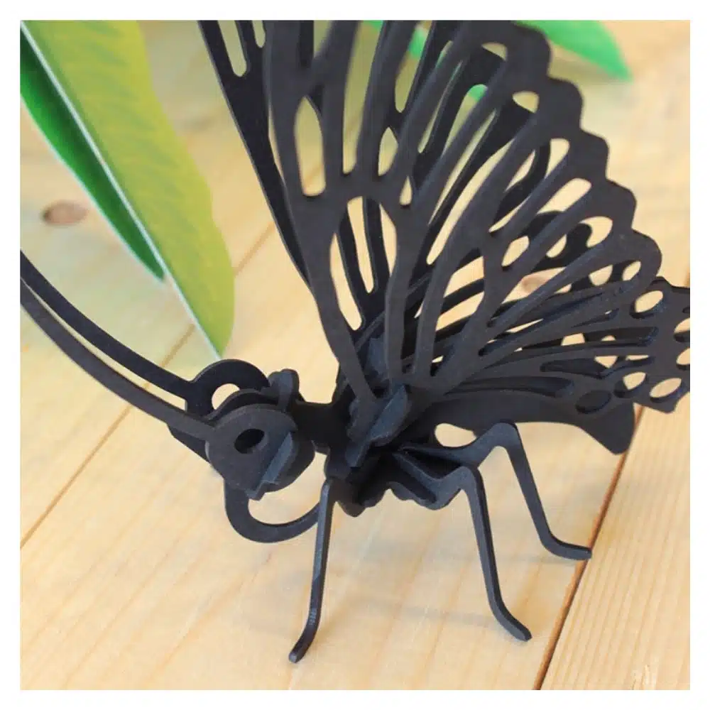 Papillon en carton noir – Agent Paper – Image 3